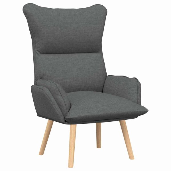 vidaXL Fauteuil relaxant Gris foncé 69 x 74 x 93 cm tissu