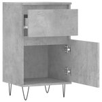vidaXL Buffet gris béton 40x35x70 cm bois d'ingénierie