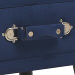 vidaXL Tables de chevet 2 Pièces Bleu 40x35x40 cm Velours
