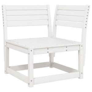 vidaXL Canapé d'angle de jardin blanc 73x73x78cm bois pin massif