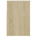 vidaXL Banc à chaussures Chêne sonoma 80x30x45 cm Bois d'ingénierie