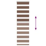 vidaXL Store zèbre marron 50x150 cm largeur du tissu 45 9 cm polyester