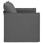 vidaXL Canapé Gris foncé 136 x 82 x 85 cm tissu