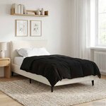 vidaXL Duvet complet toute l'année 135 x 220 cm 4 saisons Noir