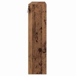 vidaXL Vitrine avec étagère Marron 100 x 15 x 58 cm Bois d'ingénierie