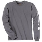 Tee-shirt manches longues Sleeve Logo gris clair taille M