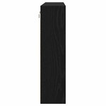 vidaXL Cabinet d'Affichage avec étagère Chêne noir 100 x 15 x 58 cm
