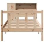 vidaXL Lit bibliothèque sans matelas 90x200 cm bois de pin massif