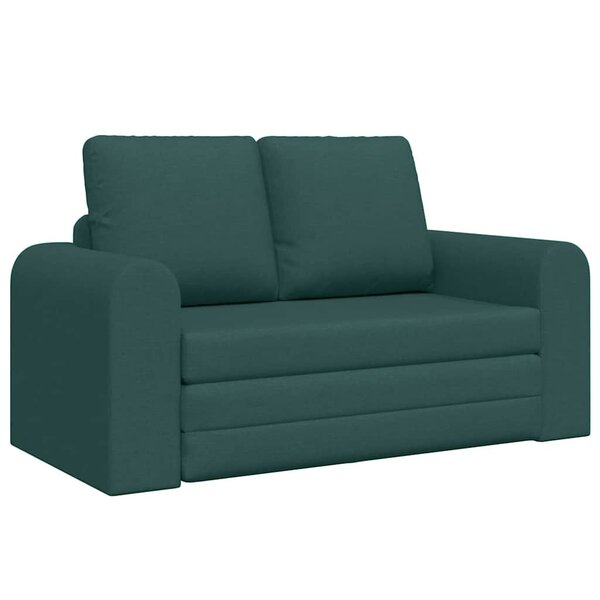 vidaXL Canapé-Lit Vert foncé 148 x 71 x 83 cm tissu