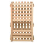 vidaXL Boîte à pommes de terre 50x50x50 cm Bois de pin solide