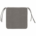 vidaXL Coussins de siège 4 Pièces Gris clair 40 x 40 x 3 cm