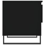 vidaXL Table basse noir 50x46x50 cm bois d’ingénierie