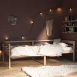 vidaXL Cadre de lit bois de pin massif 90x200 cm