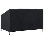 vidaXL Housse de banc de jardin Noir 160 x 100 x 61 / 89 cm Tissu 600D
