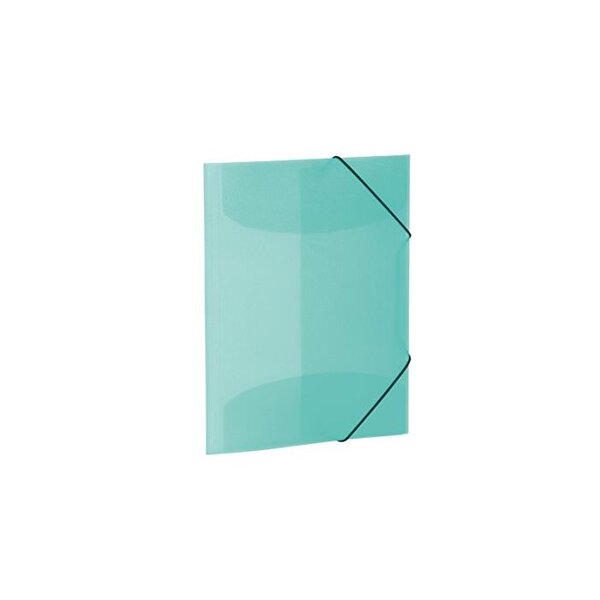 Chemise à élastiques, PP, A3, turquoise translucide HERMA