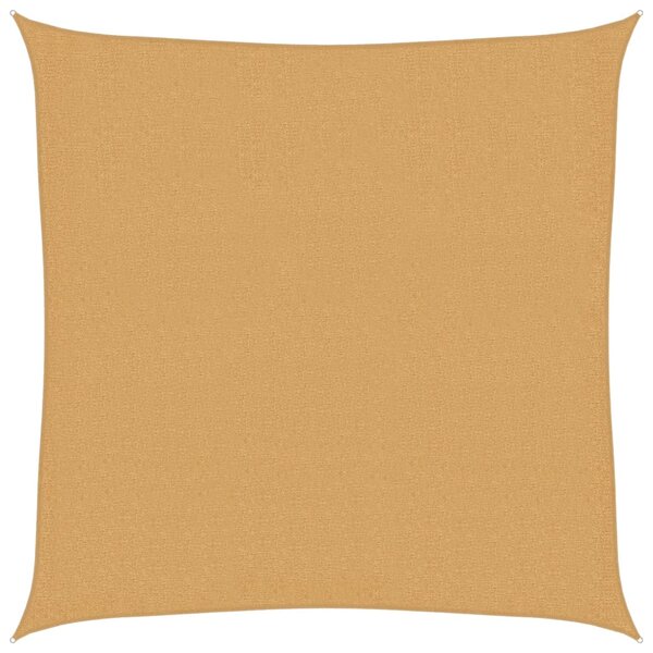 vidaXL Voile d'ombrage 160 g/m² carré sable 3 6x3 6 m PEHD