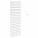 vidaXL Store de Fenêtre avec des rideaux Manuel Blanc Aluminium