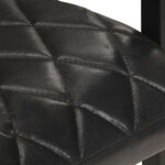 vidaXL Chaises à manger cantilever lot de 2 noir cuir véritable