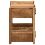 vidaXL Table d'appoint avec tiroir Marron 43 x 32 x 46 cm
