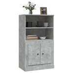 vidaXL Buffet haut gris béton 60x35 5x103 5 cm bois d'ingénierie