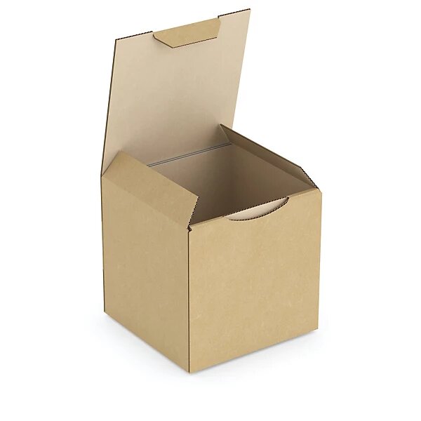 Boîte carton brune d'expédition rajapost 10x10x10 cm (lot de 50)