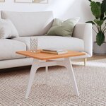 vidaXL Dessus de table 50x50x1 5 cm carré bois massif de hêtre
