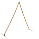 vidaXL Arche de mariage Marron Clair 202 x 95 x 254 cm