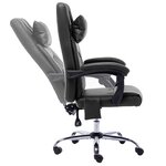Chaise fauteuil siège de bureau informatique étude de massage similicuir noir 02_0024020