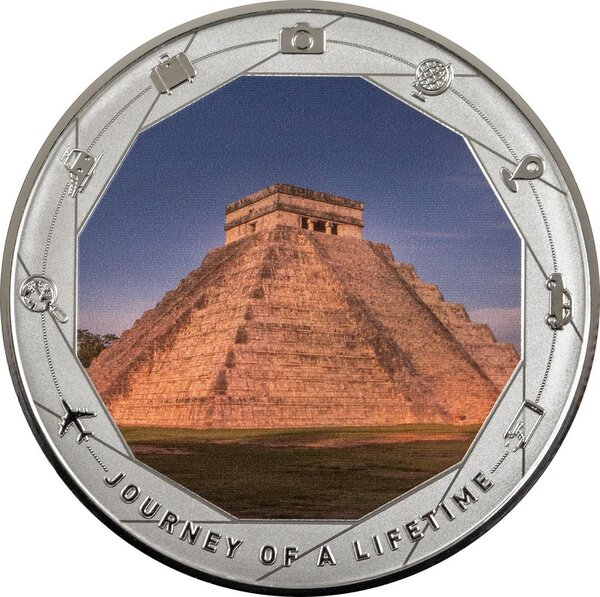 Monnaie CHICHEN ITZA Journey of a Lifetime 1 Oz Argent 1000 Francs Cameroon 2025 (PRÉCOMMANDE)