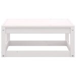 Vidaxl salon de jardin 9 pièces blanc bois de pin massif