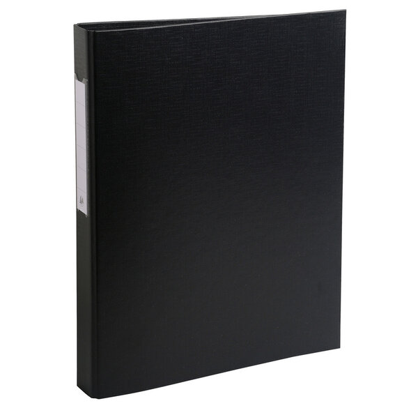 Classeur rembordé polypropylène 2 anneaux ronds de 25mm NOIR EXACOMPTA