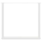 vidaXL Pieds de table à manger en U 2 pièces Blanc 90 x (72-73) cm Acier