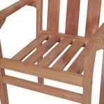 vidaXL Chaises de jardin lot de 2 et coussins taupe Bois teck massif
