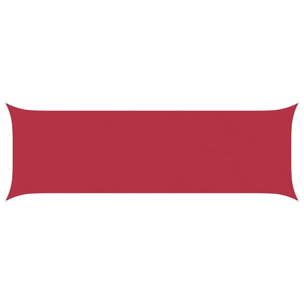 vidaXL Voile d'ombre Rouge 6 x 2 m 100   polyester Oxford