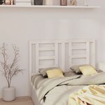 vidaXL Tête de lit Blanc 141x4x100 cm Bois massif de pin