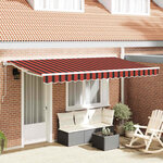 vidaXL Auvent Rétractable Rayure Multicolore 400x200 cm tissu