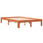 vidaXL Cadre de lit sans matelas cire marron 140x200cm bois pin massif