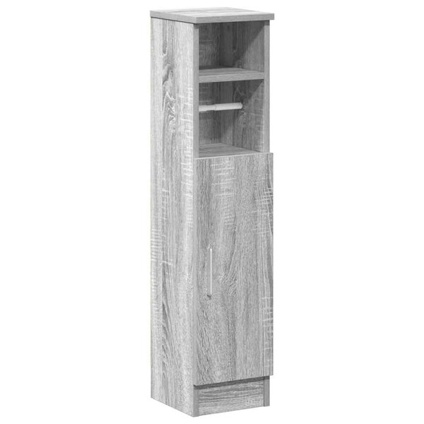vidaXL Meuble de salle de bain avec porte-rouleau sonoma gris