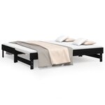 vidaXL Lit coulissant 2x(90x190) cm Bois de pin massif
