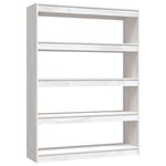 vidaXL Bibliothèque/Séparateur de pièce Blanc 100x30x135 5 cm Pin
