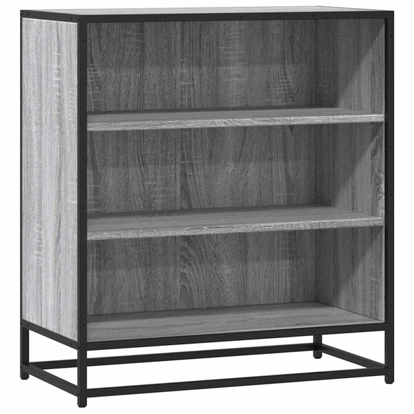 vidaXL Buffet sonoma gris 68x35x76 cm bois d'ingénierie et métal