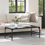 vidaXL Table basse Chêne noir 100 x 50 x 35 cm Bois d'ingénierie