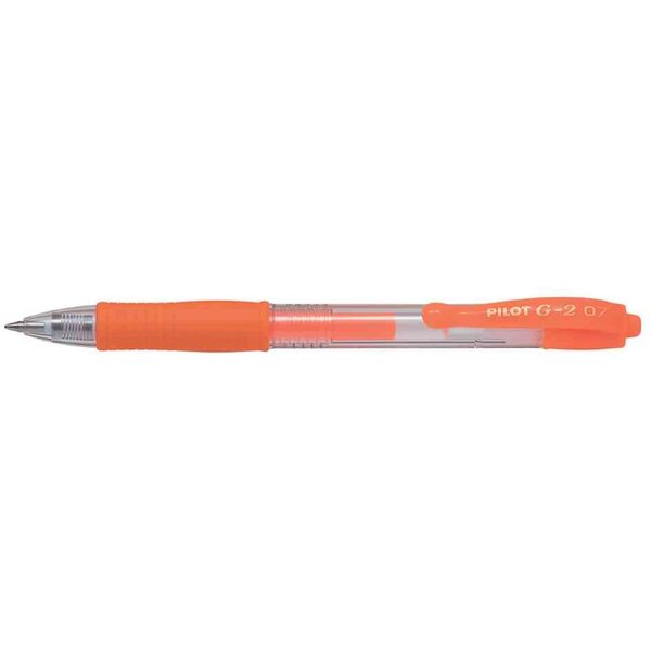 Stylo à encre gel G2 07 Néon  orange néon x 12 PILOT