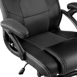Tectake Chaise gamer MIKE - noir