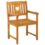 vidaXL Chaises de jardin 8 Pièces Naturel Bois d'Acacia Massif
