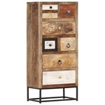 vidaXL Armoire à tiroirs 45 x 30 x 105 cm Bois de récupération massif