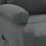 vidaXL Fauteuil inclinable Gris foncé Tissu