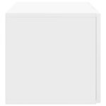 vidaXL Meuble TV mural 78 5 x 31 x 30 cm Blanc brillant
