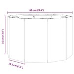 vidaXL Jardinière Argent 60 x 60 x 35 cm Acier galvanisé