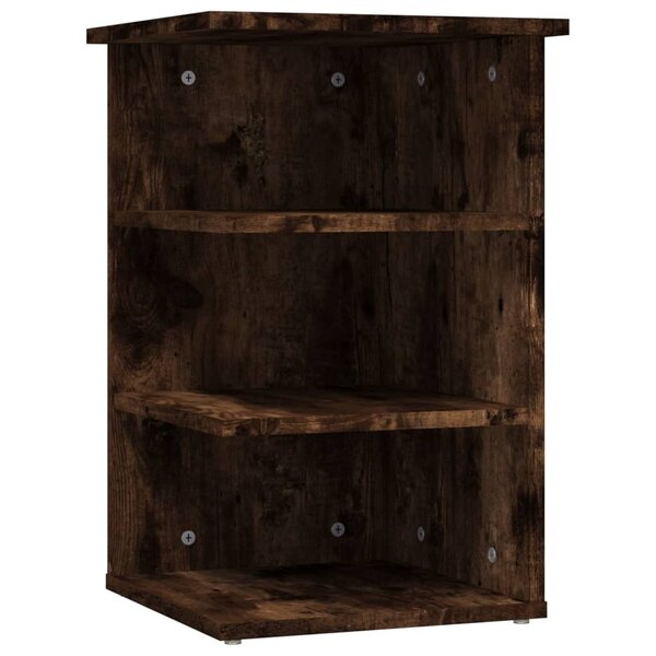 vidaXL Armoire latérale Chêne fumé 35x35x55 cm Bois d'ingénierie